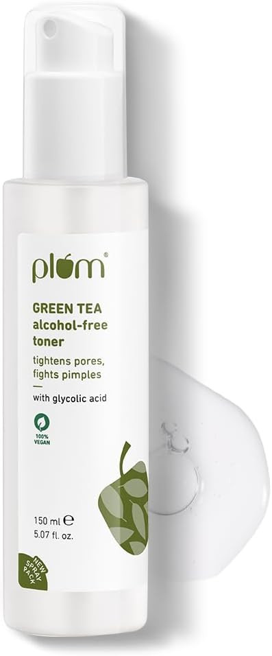 Plum Green Tea Alcohol Free Toner | For Oily, Acne Prone Skin | Toner for Glowing Skin 100% Vegan