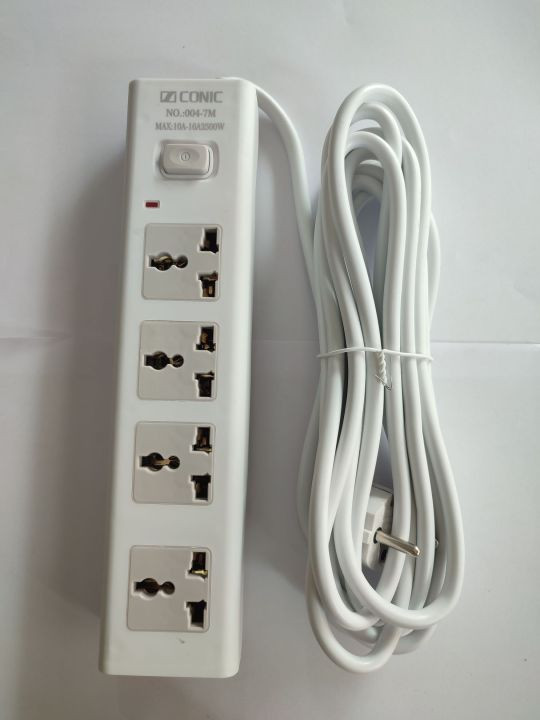 4-Socket Universal Power Strip / Extension Multiplug