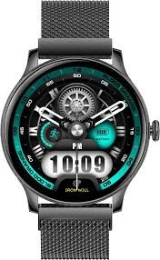 Timex iConnect Pro smartwatch, featuring a sleek black mesh strap and a round digital dial with teal accents.