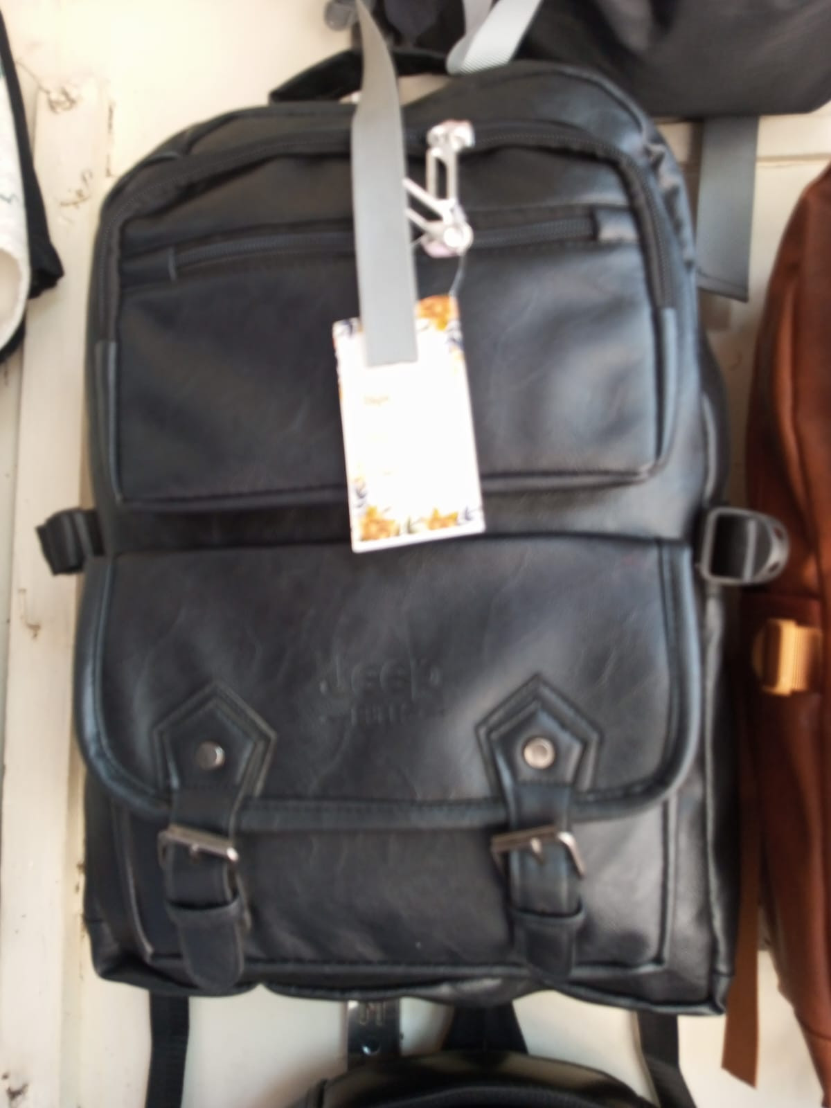 Jeep Buluo PU Leather Large Capacity Backpack