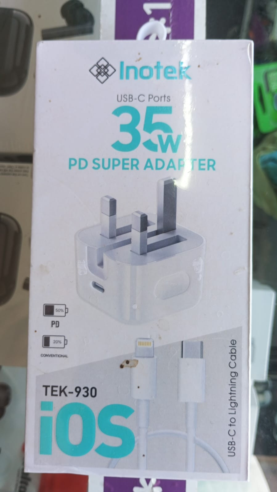 Inotek 35W Fast USB C Power Adapter Plus Type C Cable for Fast charger Type C Wall Plug