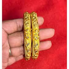 Gold Plated Bangals For Women (2piece)