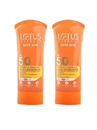 Lotus Herbals Safe Sun Vitamin-C MatteGEL Daily Sunscreen SPF 50 PA+++ designed for normal to oily skin.