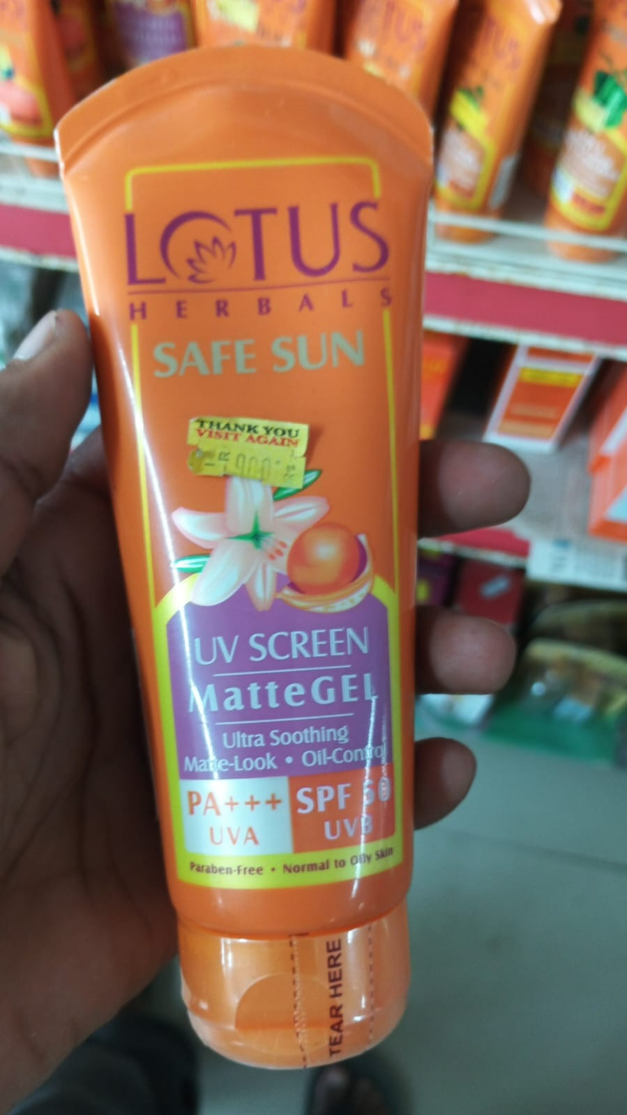 Lotus Herbals Safe Sun UV Screen MatteGEL Sunscreen SPF 50 PA+++