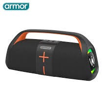 Armor Bass 450 Bluetooth Speaker, 20W Portable Wireless Speaker with TWS Connection, RGB Lights, IPX5 Waterproof, 6 Hours Playtime, FM Radio, TF Card Support, Type-C Charging