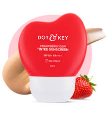 Dot & Key Strawberry Dew Tinted Sunscreen – Radiant Finish Sun Protection