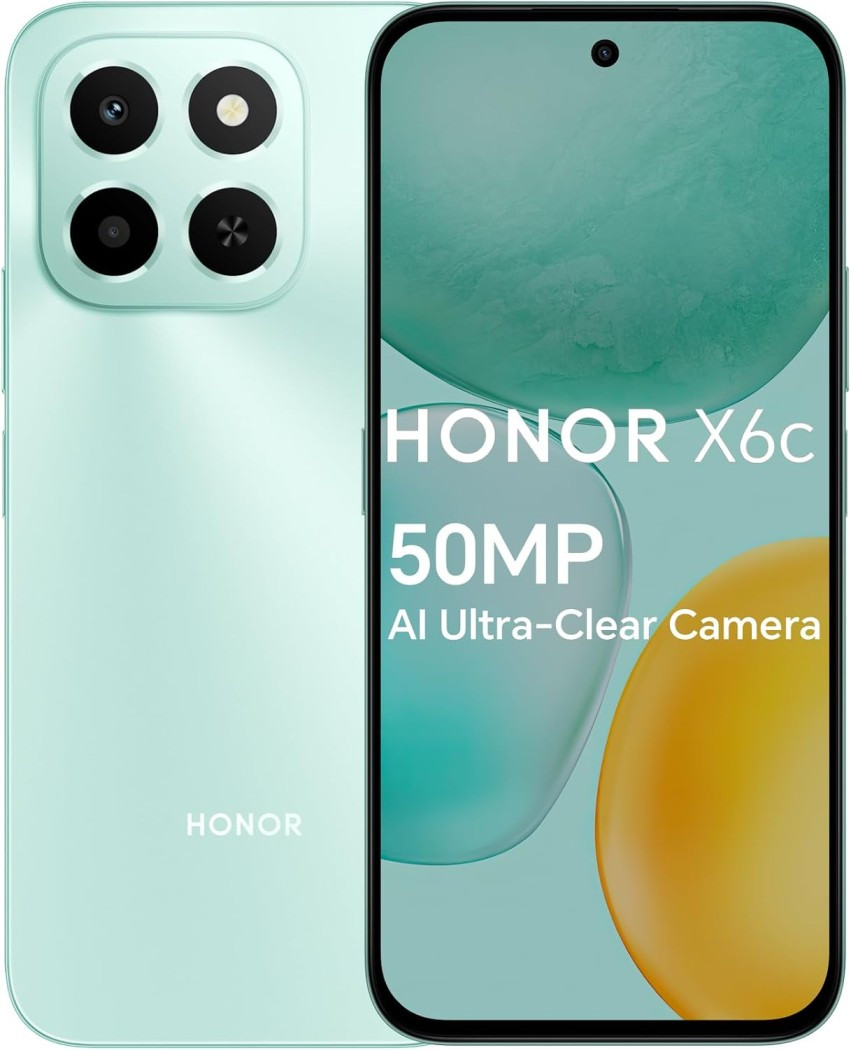 HONOR X6c Smartphone 6GB RAM 128GB ROM, 6.61" 120Hz Display, 50MP Camera, 35W Fast Charging, Dual SIM,