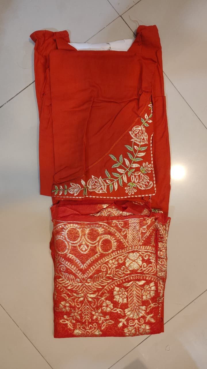 Unstitched Salwar Kameez or Salwar Suit Dress Material.