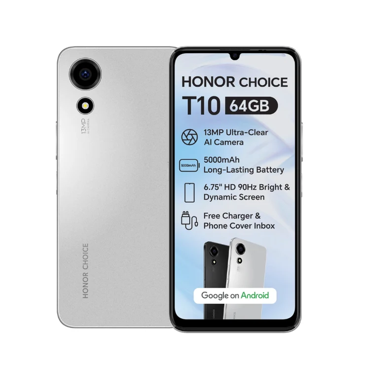 Honor Choice T10 Dual Sim 4+64GB - Silver