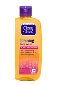 Clean And Clear Foaming Face Wash 100 Ml Cleanser for Oily And Combination Skin Types Oil Control Daily Use