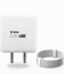 150W Super Fast Charger Power Max Type C Cable Combo, Warp, compatible with SuperVOOC, Dash, Fast & Super Fast Charging, Charger Adapter Designed & Other Type C Smartphones