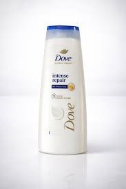 white bottle of Dove Intense Repair Bio-Protein Care Shampoo